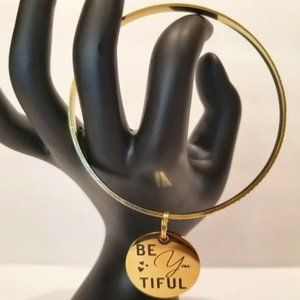 Gold Affirmation Bangle